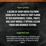 Frontier Bulk Green Tea, Raspberry Flavored, Organic, 16 Ounce