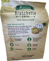 All Natural Bruschette Bruschetta Vegan Cracker Bruschettini Chips 4 PACK (5oz, Sour Cream And Onion)