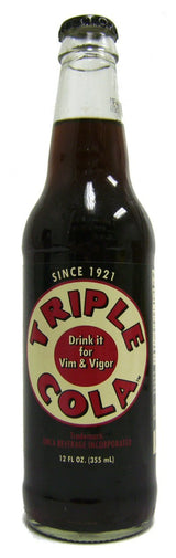 Orca Beverage Triple Cola 12 Pack, Sweetened with Pure Cane Sugar, Bottle