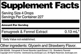 Fenugreek & Fennel Glycerite Liquid Extract (1:5) - Strawberry Flavored (1 oz, ZIN: 522458) - 3 Pack