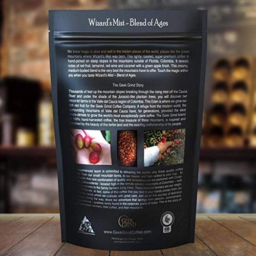 Geek Grind Wizard's Mist Roast Whole Bean Coffee - 12oz Bag