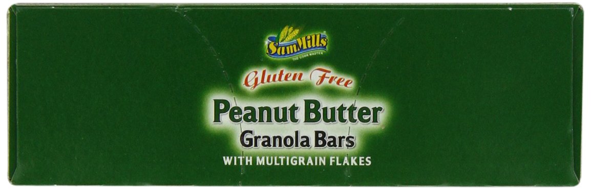 Sam Mills Gluten Free Granola Bars, Peanut Butter, 5 Ounce