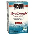 Bravo Tea Bye Cough Herbal Tea Caffeine Free, 20 Tea Bags