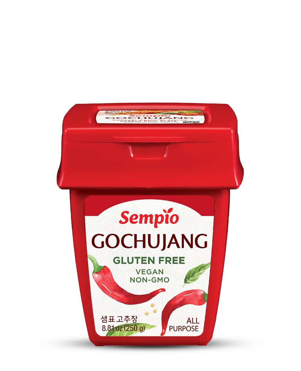 Sempio Gochujang Vegan Korean Red Chili Pepper Paste - Gluten Free: Sweet Spicy Savory Paste, Traditional Fermented Condiment for Cooking, Marinades