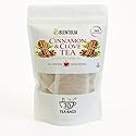 Blentolia Cinnamon & Clove Herbal Tea Bags - Caffeine-Free, All Natural, Whole Dried & Cut Spices - 30 Tea Bags