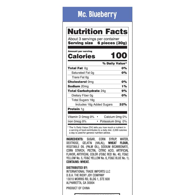 Ricky Joy® Mellow Cone Jelly Filled Marshmallow Cones, 3.53 oz Bag (Pack of 3) (Blueberry)