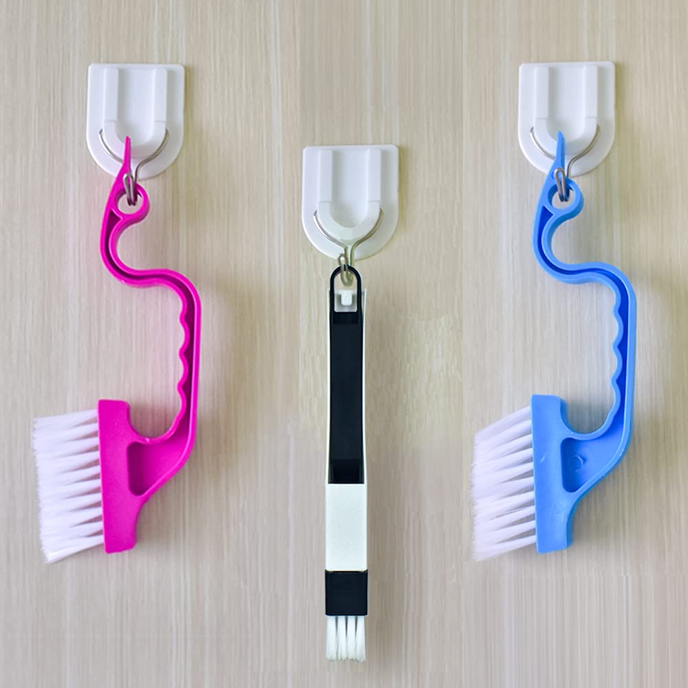 Crevice Gap Cleaning Brush Tool, 6pcs Hand-held Groove Gap Cleaning Tools, 2 in 1 Dustpan Cleaning Brushes, Shutter Door Window Track Kitchen Cleaning