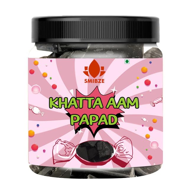 SMIBZE Natural Khatta Aam Papad 100 GM (Pack of 1) SMIBZE