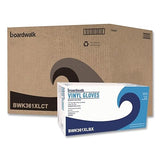 Boardwalk 361XLCT Exam Vinyl Gloves Clear X-Large 3 3/5 mil 1000/Carton