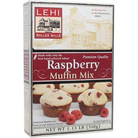 Lehi Roller Mills Raspberry Muffin Mix (Pack of 8)