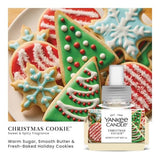 Yankee Candle ScentPlug Refill for Plug in Air Fresheners, Scented Oil Refills, Long Lasting Home Fragrance, Christmas Cookie (Pack of 4)