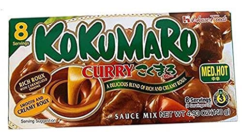 Curry Sauce KOKUMARO from Japan import (Medium Hot, 4.94oz) .10 pack