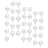 IMIKEYA 60 Pcs Transparent Ball Shaped Chocolate Holders for Valentine's Day Bouquet Decoration Candy Bouquet Support Plastic Packaging Containers
