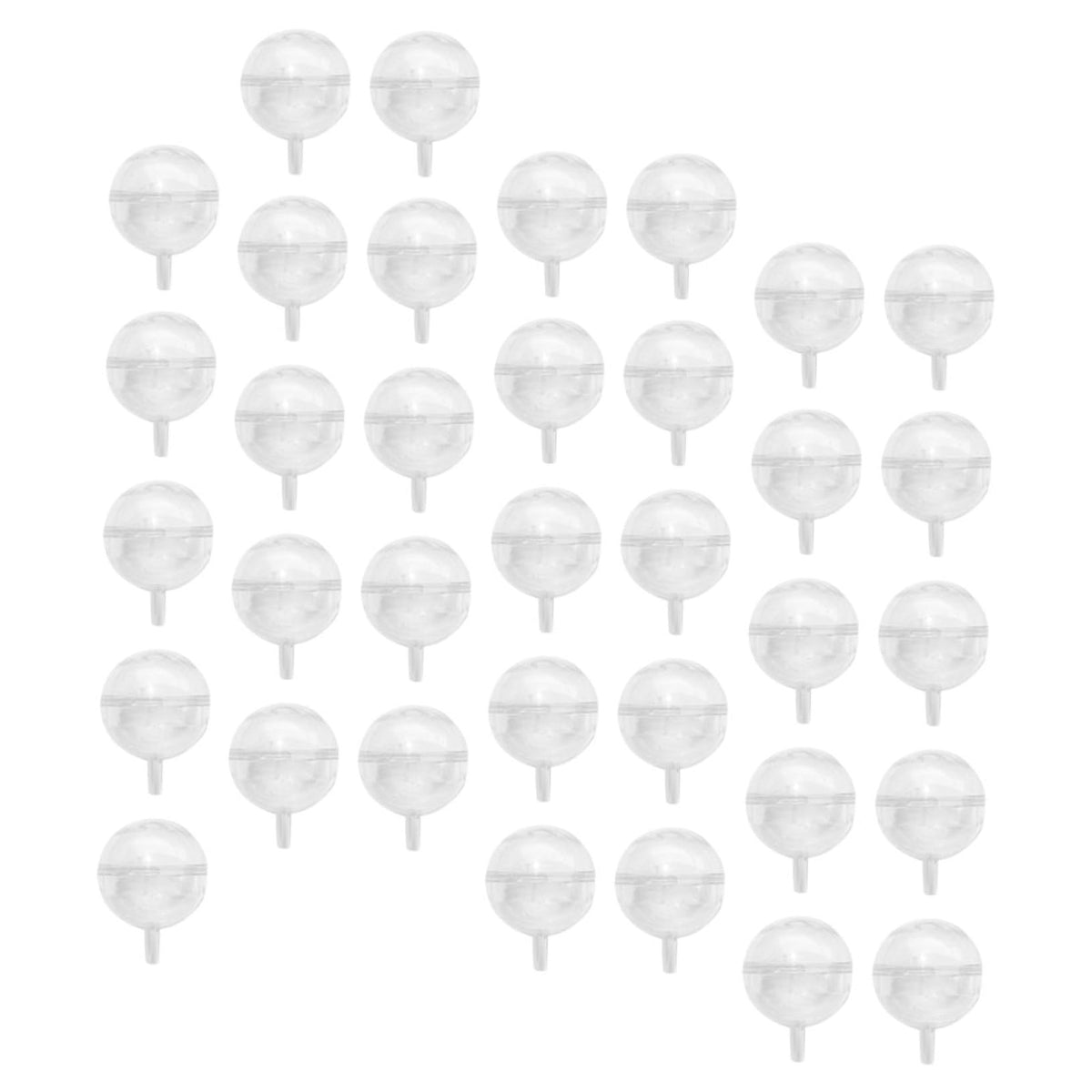 IMIKEYA 60 Pcs Transparent Ball Shaped Chocolate Holders for Valentine's Day Bouquet Decoration Candy Bouquet Support Plastic Packaging Containers