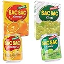 Korean Best Variety Energy Drink Box Deal - SACSAC, RICE PUNCH, PEAR JUICE - (SACSAC ORANG + GRAPE, 24 CANS)