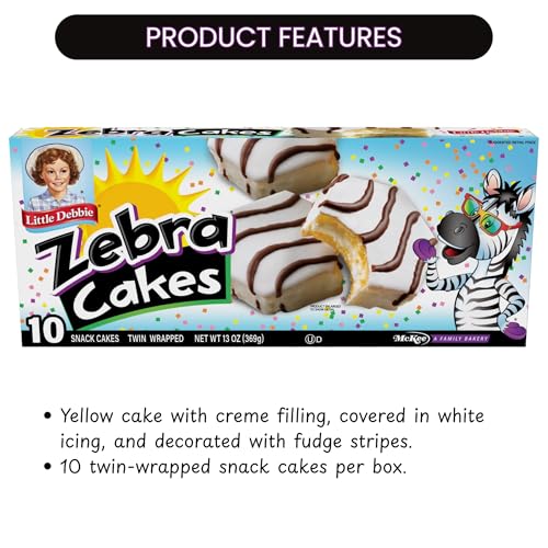 Little Debbie Zebra Cakes, 60 Twin-Wrapped Cakes (6 Boxes)