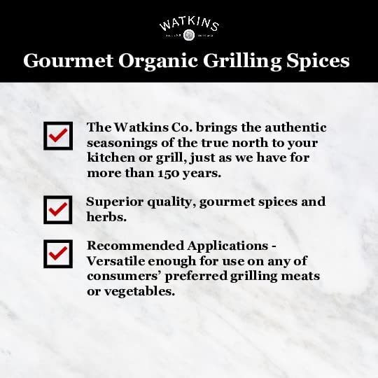 Watkins 2305863 2.6 oz Garlic Herb Salt Free Organic Seasoning - Pack of 12