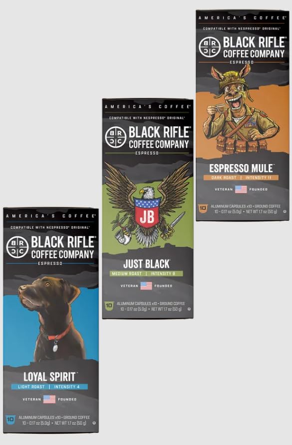 Black Rifle Coffee Company Variety Pack, 30 Count (LS, JB, EM)