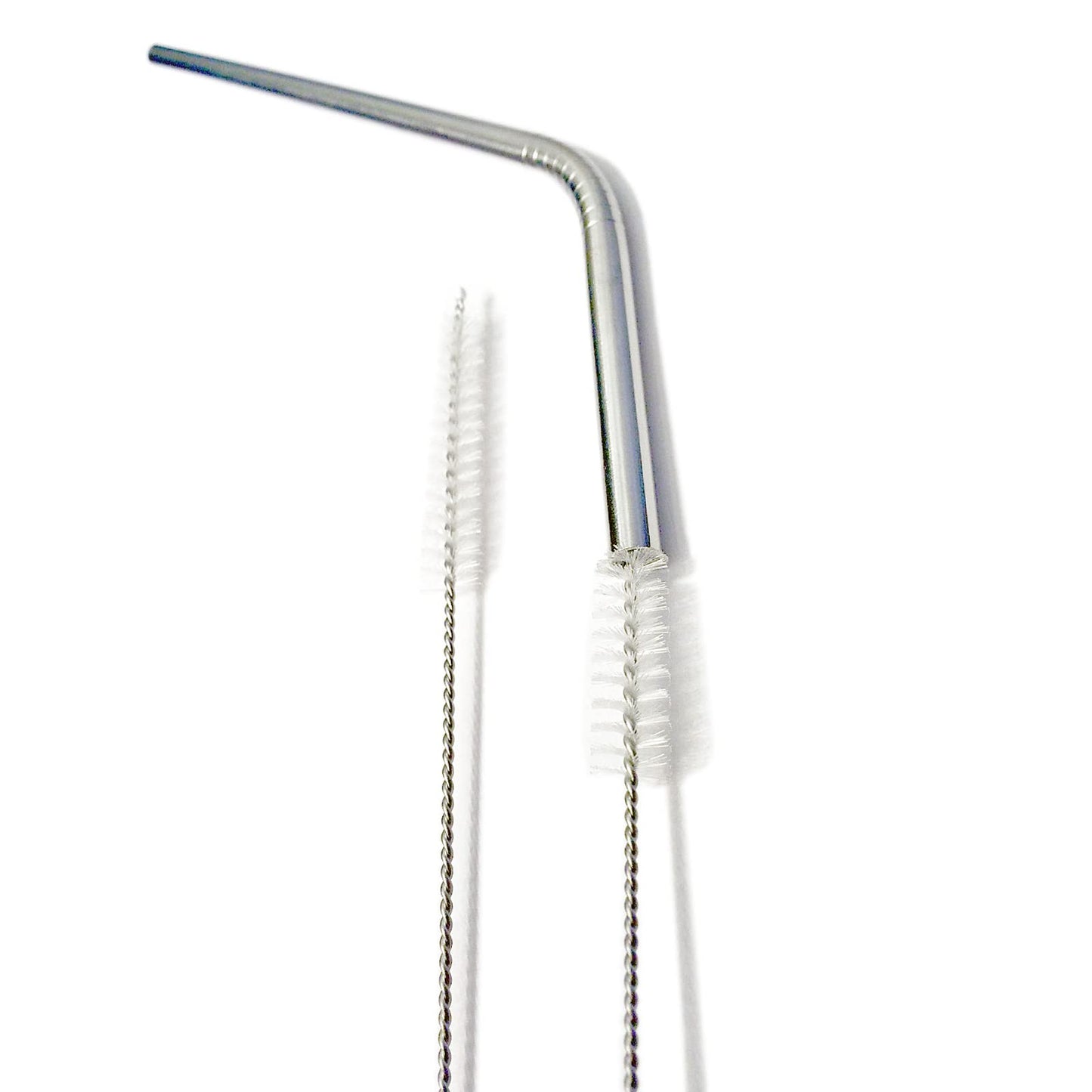 HUJI Stainless Steel Straws Cleaning Brush Perfect for Reusable Tumbler Straws (2 Brushes)