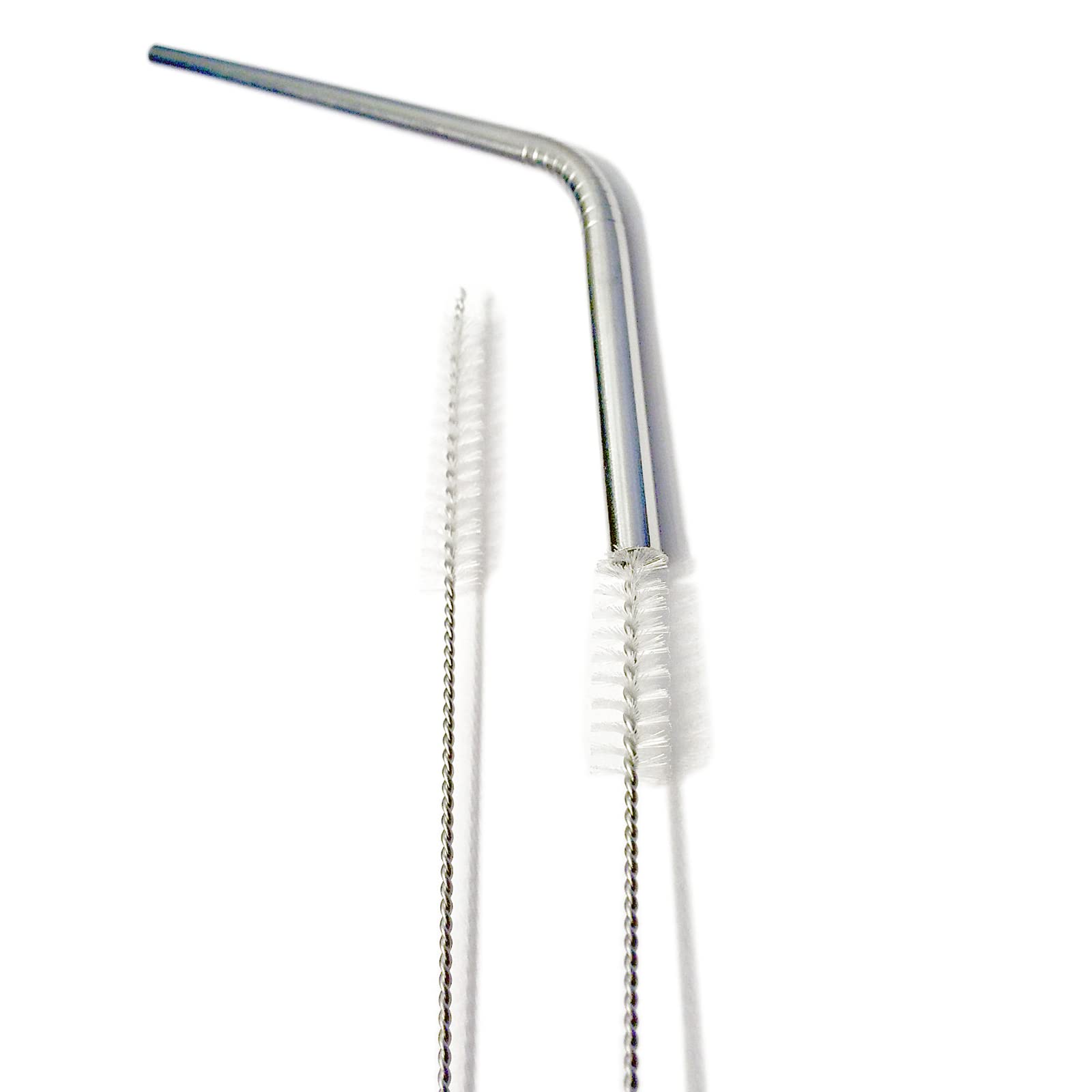 HUJI Stainless Steel Straws Cleaning Brush Perfect for Reusable Tumbler Straws (2 Brushes)