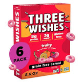 Three Wishes Grain-Free Protein Breakfast Cereal - 8g Protein and 3g Fiber - Healthy, Low-Sugar Breakfast Cereal, Gluten Free, Vegan-Friendly, Non-GMO
