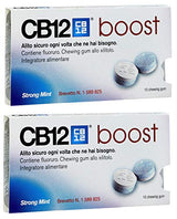 CB12 Boost Sugar Free Gum - Strong Mint (2 x Packs) by Unknown