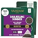 VAHDAM, Darjeeling Black Tea Bags (100 Count) High Caffeine, Non GMO, Gluten Free | Smooth & Sweet Tea With Distinguished Fruity Notes | Full Bodied