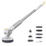 Fanttik Flip G9 Pro Electric Scrubber, VoltiPulse Motor, Dual-Speed Cleaner with 6 Brush Heads, Adjustable Angle & Extendable Handle, IPX7 Waterproof