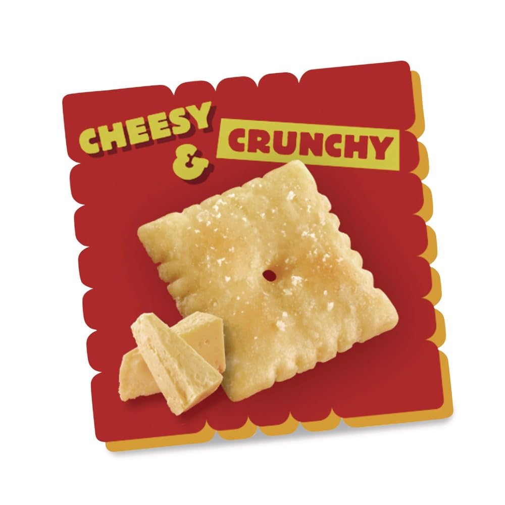 Cheez-It Crackers, 1.5oz Single-Serving Snack Bags, White Cheddar, 8/Box