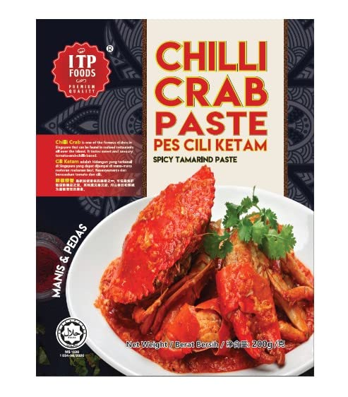 ITP Foods Asean Paste Series - Chilli Crab Paste 200g - Chili Crab Paste is spicy, sour & flavorful. It can be used as marinating ingredient, or