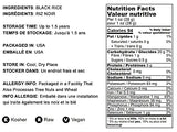 Food to Live Black Rice, 1 Pound Medium-Grain Rice, Kosher, Vegan, Bulk. Nutty, and Sweet Flavor. Rich in Antioxidants and Dietary Fiber. Great for Stir-Fries, Salads, and Pudding