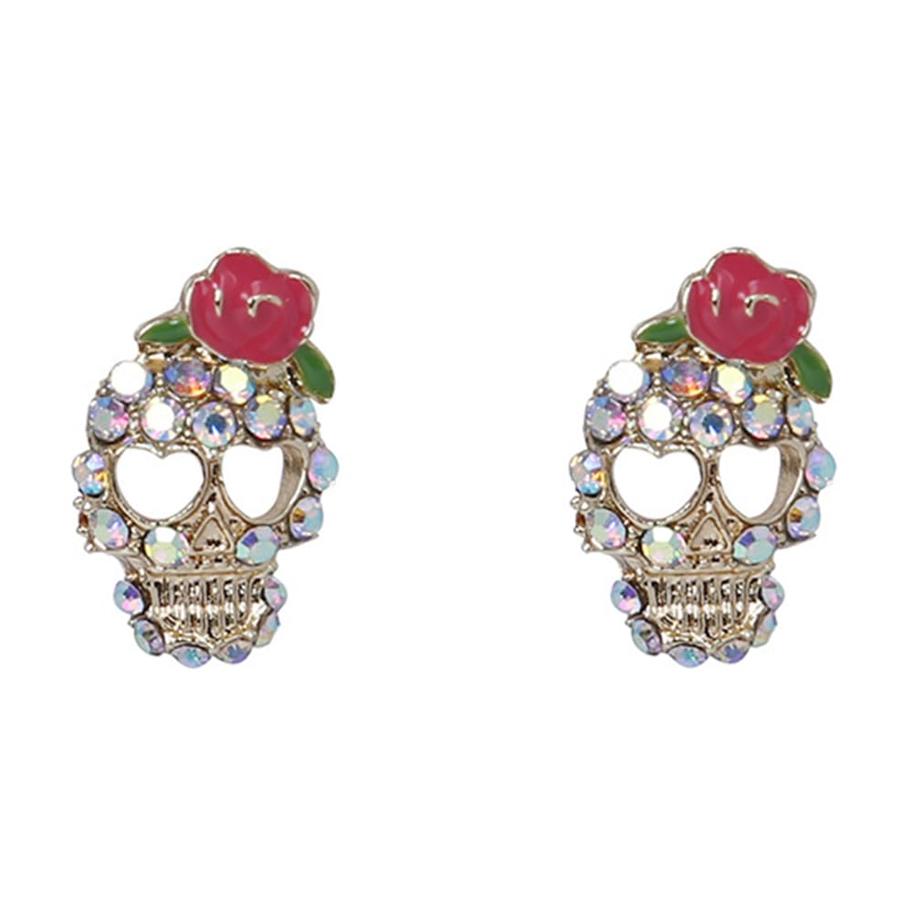 Rose Skull Jewelry Earrings Earrings Earrings