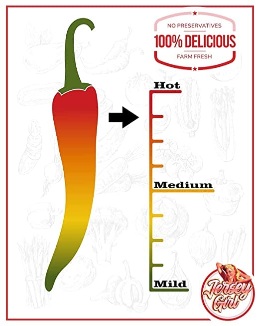 Jersey Girl Hot Sauce Co Scorchin' No Salt/Sodium Free Hot Sauce 5 Oz - Carolina Reaper & Dragon's Breath Pepper Sauce (Pack of 2) - All Natural