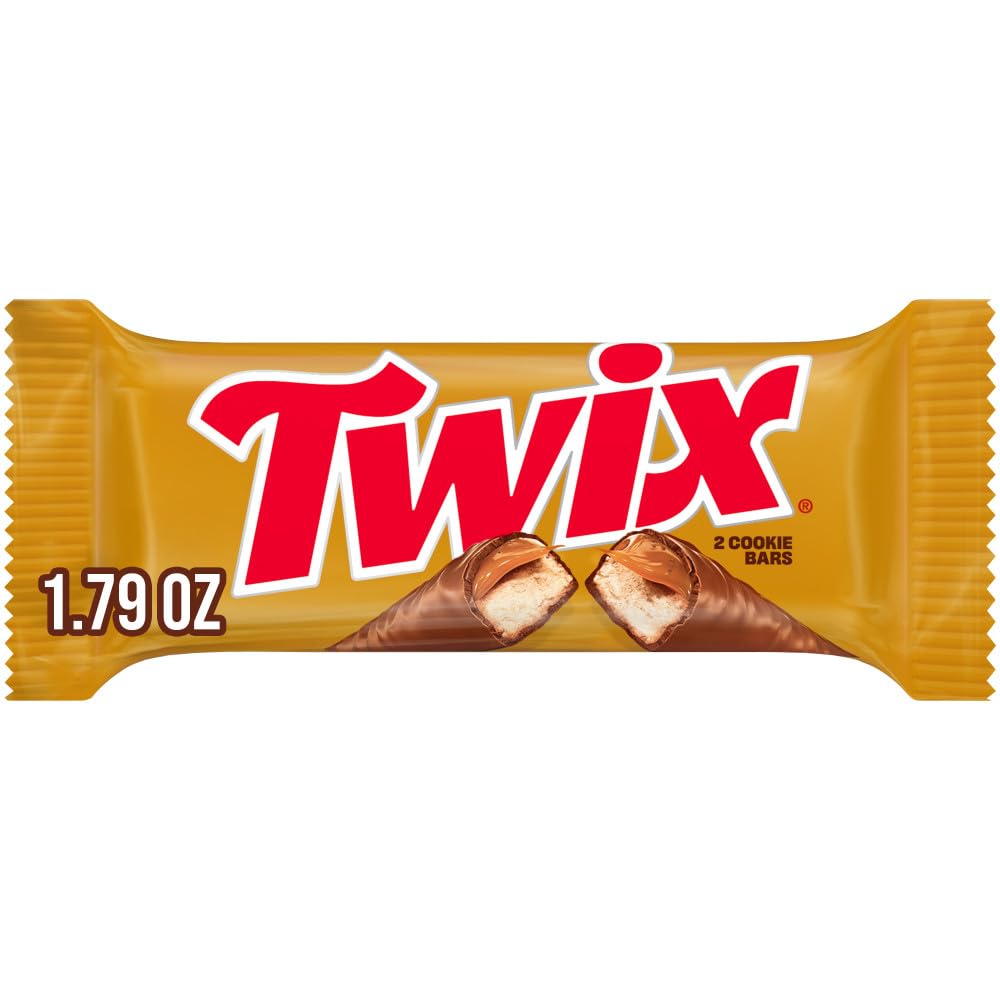 TWIX Caramel Cookie Milk Chocolate Candy Bars, Father’s Day Gift, Full Size, 1.79 oz