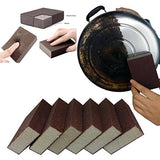 XZSUN 6 Pcs Heavy Duty Scrub Sponge? Magic Emery Sponge Brush,Nano Emery Sponge&Cleaning Sponge?Cleaning Brushes for Household use?Dark Brown