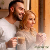 Nelson's Tea Chai Latte - Full-Bodied Black Tea with All-Natural Flavoring - with Spicy Chai blend with Cinnamon Chips, Peppercorns, Ginger Root
