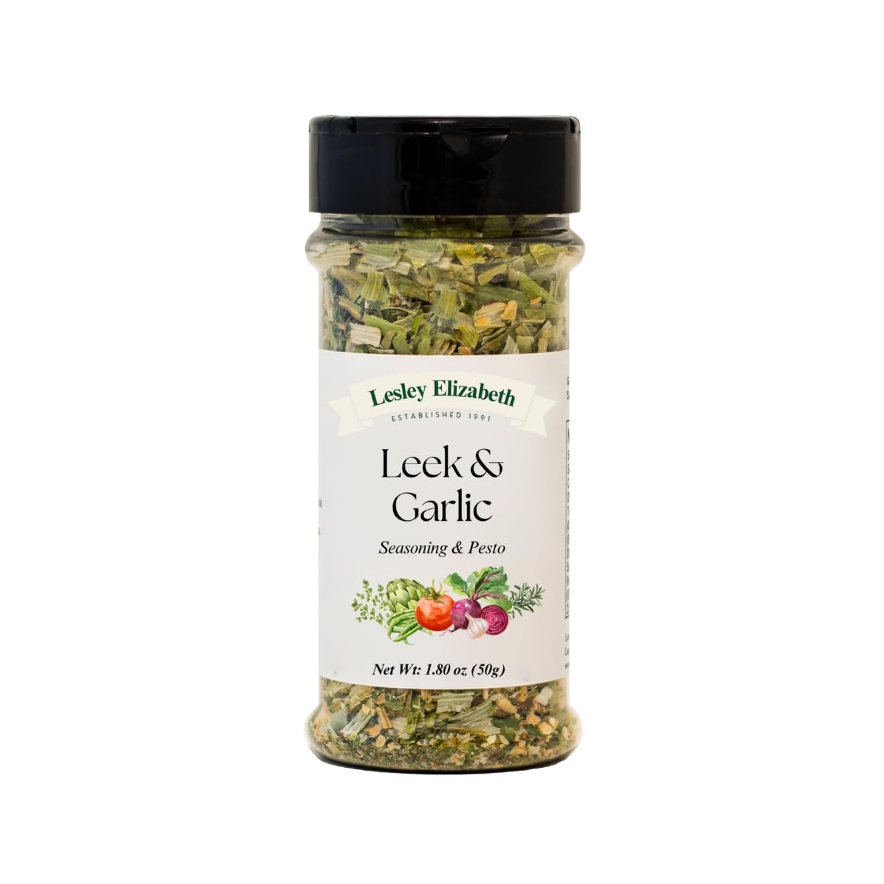 Lesley Elizabeth Leek & Garlic Seasoning & Pesto - All-Natural Herb & Garlic Blend for Chicken, Pasta, Vegetables & Sandwiches | Gourmet All-Purpose