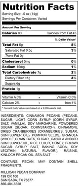 Hearty Texas Pecan Trail Mix Super Food, 12 oz resealable bag | Millican Pecan since 1888 | San Saba, Texas