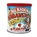 ASS KICKIN' Roasted Spicy Hot Peanuts - 4.25 oz - Ultimate Spicy Gourmet Gift Peanuts - Try if you dare! (Habanero Honey)