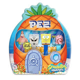 PEZ Spongebob Gift Set, Four Dispensers and Six Candy Refills in Collectible Tin