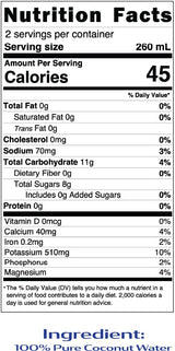 Wai Koko Coconut Water 100% Pure Coconut Water, 17.5 Fl Oz (Pack of 12)