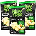 New York Style Garlic Bagel Crisps, 6 oz (Pack of 3)