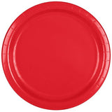 Classic Red, 7" Round Luncheon Plate, 24 ct