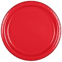 Classic Red, 7" Round Luncheon Plate, 24 ct