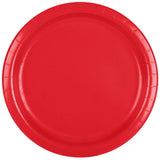 Classic Red, 7" Round Luncheon Plate, 24 ct