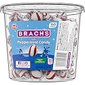 Brach's Bobs Sweet Stripes Soft Peppermint Candy, 160 Individually-Wrapped Pieces, 28 Ounce Jar