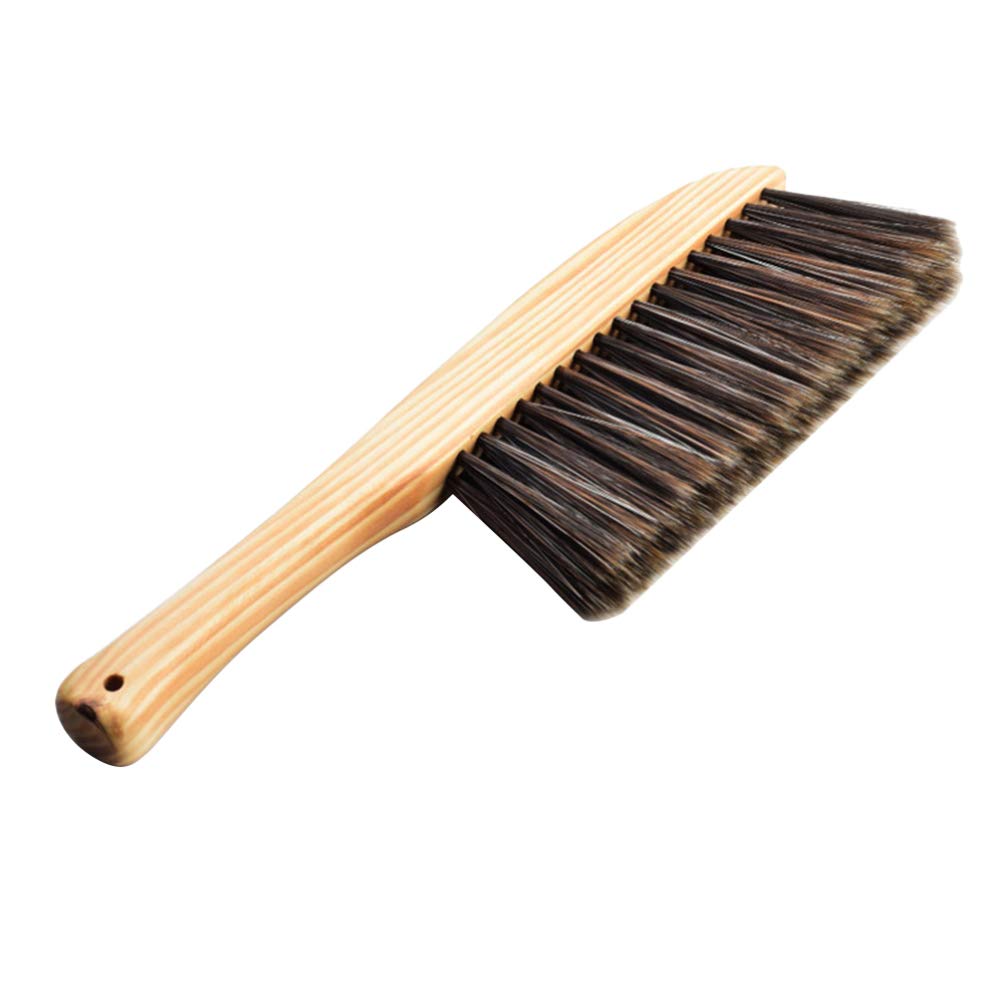 EXCEART Soft Bristle Brush for Counter Woodworking Gardening Furniture Drafting Patio (Wood Color Random Wooden Grain)