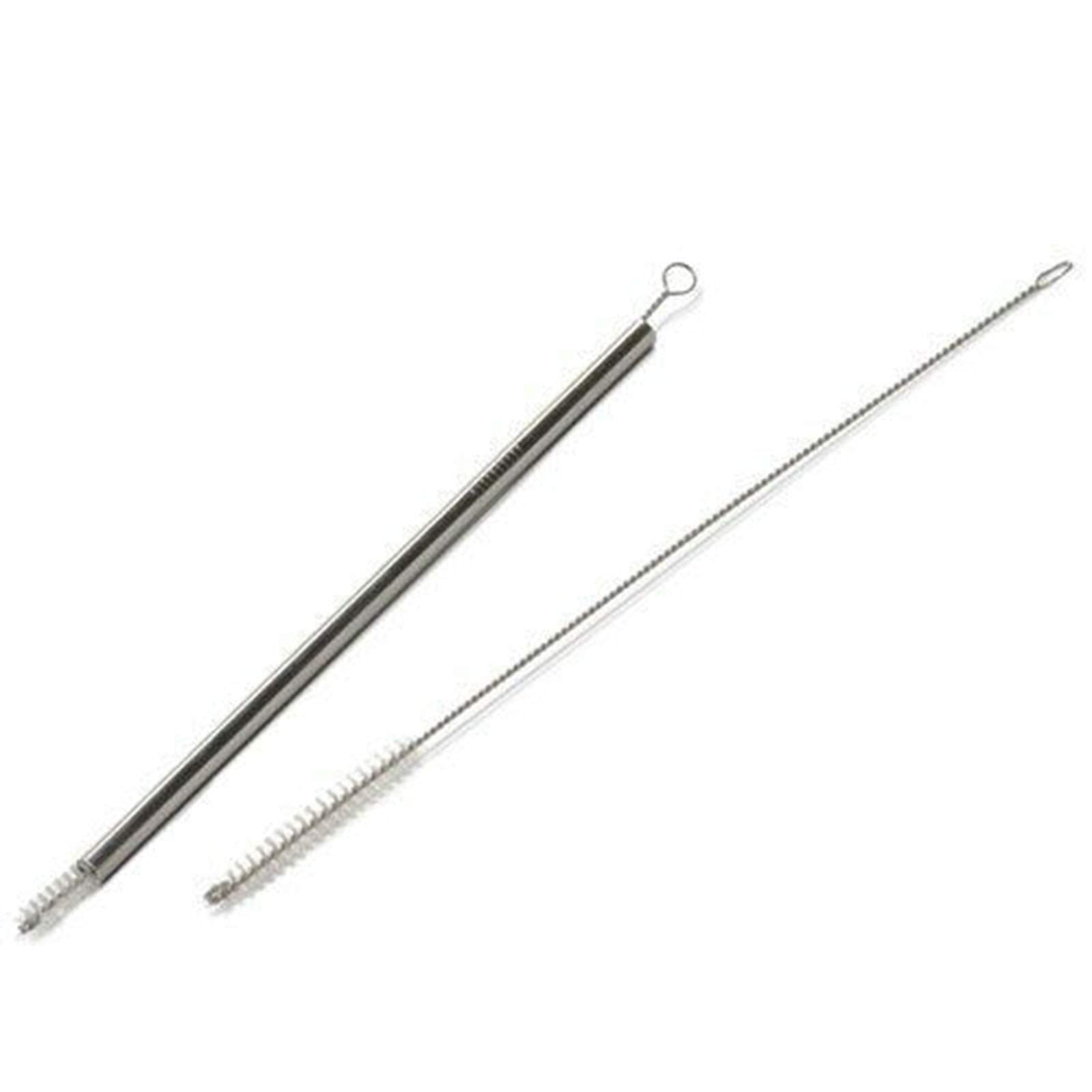 HUJI Stainless Steel Straws Cleaning Brush Perfect for Reusable Tumbler Straws (2 Brushes)