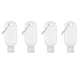 4 Pcs Portable Hot Sauce Keychain Bottles - Mini Ketchup Containers for On-The-Go - Mini Hot Sauce Bottles, Refillable Travel Size, 2oz/50ml,Sauces