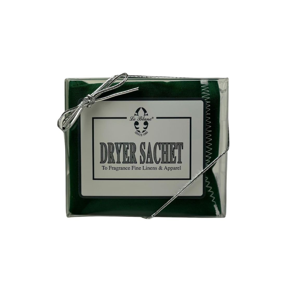 Le Blanc® Evergreen Woods Single Pack Dryer Sachet - Luxury Scented Fabric Sachet for Your Dryer (1 Pack)